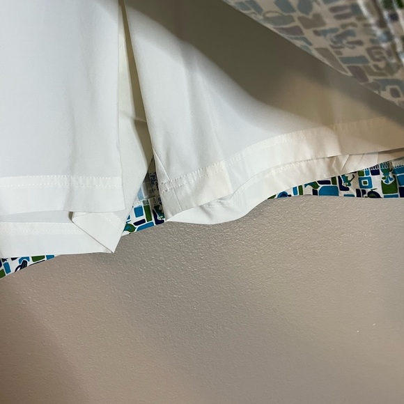 Liz Golf Midcentury Palm Sprigs Print Claiborne Skort/Skirt Size 12 - Picture 5 of 10